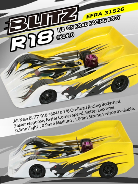 BLITZ R18 0.9mm Regular Version with Side Stiffener EFRA 31526 (0,8mm)