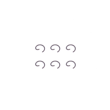 IELASITUNED FERMO SPINOTTO PISTONE /  C CLIP RETAINERS (6)
