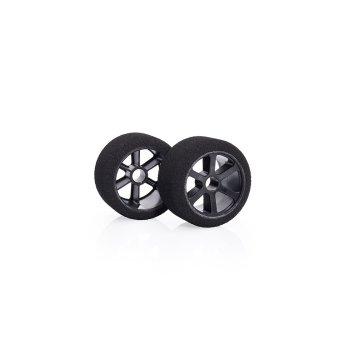 Matrix 1/12 Front Carbon 35 Shore RC Model Tires (Double Pink | 35Sh)