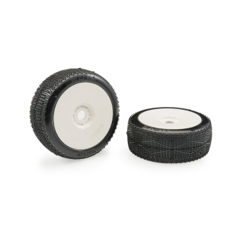 Matrix Nova Soft 1:8 Buggy Tires Pre-glued (White Wheels | 2pcs)