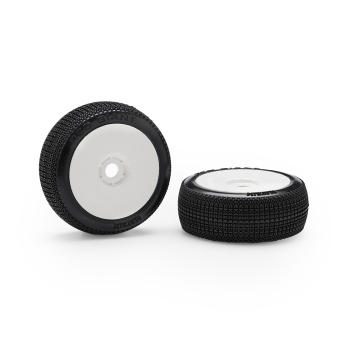 Matrix Red Giant Ultra Soft 1:8 Buggy Pre-glued White Wheels (White Wheels | 2pcs)