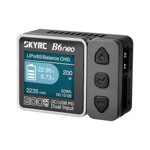B6neo Ladeger�ät grau LiPo 1-6s 10A 200W