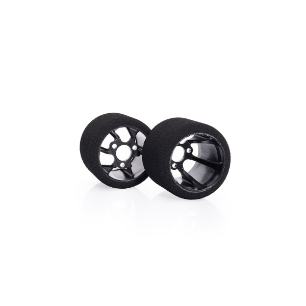 Matrix 1/12 Rear Carbon 35 Shore RC Model Tires (Double Pink | 35Sh)