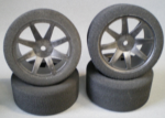 1/10 Touring Rear 30mm 42 shore carbon (#SH10CR42)