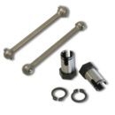 Driveshaft aluminium  wheelaxle (2�) (#500009)