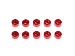 ALUMINUM WASHER 3x6x3.0mm (Red/10pcs)  (#CM-A005-30)