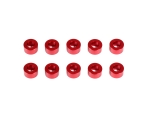 ALUMINUM WASHER 3x6x3.0mm (Red/10pcs)  (#CM-A005-30)