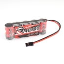 RUDDOG 1600mAh 6.0V NiMH 2/3A Straight Receiver Pack