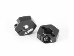 ALUMINUM HEX WHEEL HUB (4.25mm/BLACK/2pcs)  (#T101)