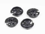 ALUMINUM SHOCK SPRING RETAINING COLLAR (BLACK/4pcs)  (#T138)