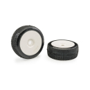 Matrix Nova Ultra Soft 1:8 Buggy Tires Pre-glued (White Wheels | 2pcs)