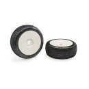 Matrix Stardust Soft 1:8 Buggy Tires Pre-glued (White Wheels | 2pcs)