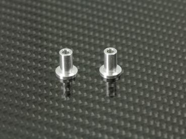 ALU STEERING POST (Silver/2pcs)  (#F018)