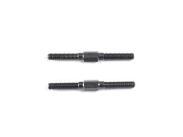ALU TURNBUCKLE M3x33mm (Black/2pcs)  (#F019)
