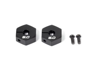 ALU HEX WHEEL HUB (5mm/2pcs) (B)  (#T043B)