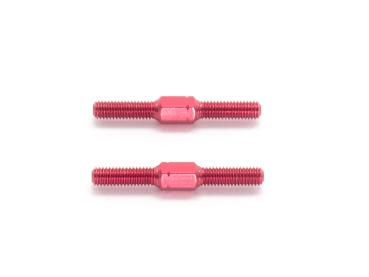 ALUMINUM TURNBUCKLE M3x25mm (Red/2pcs)  (#T056)